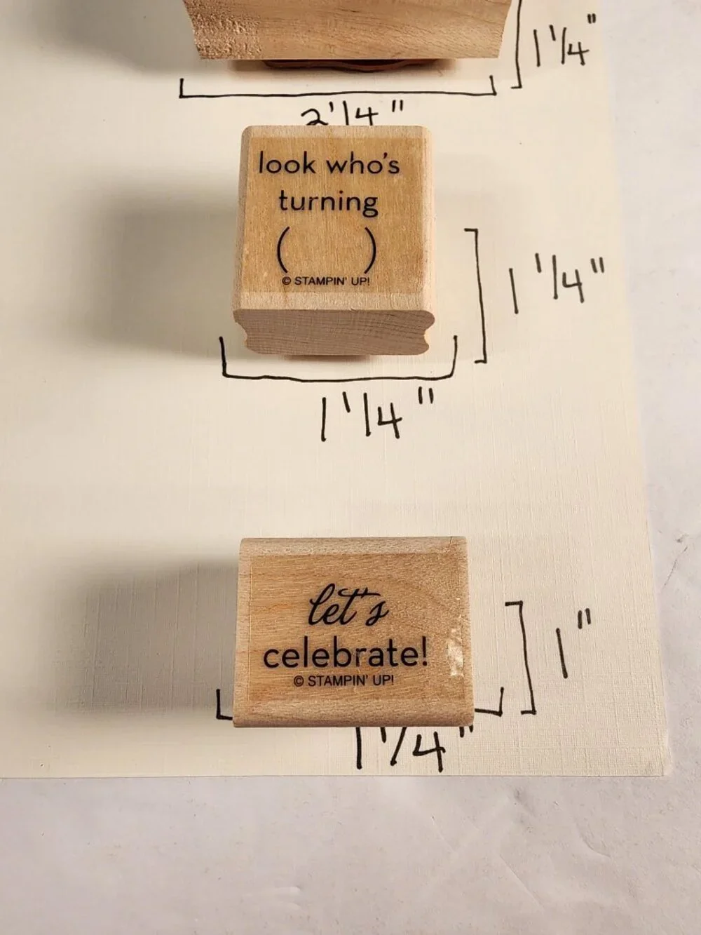 STAMPIN' UP LOT of 10 Birthday Themed Stamps